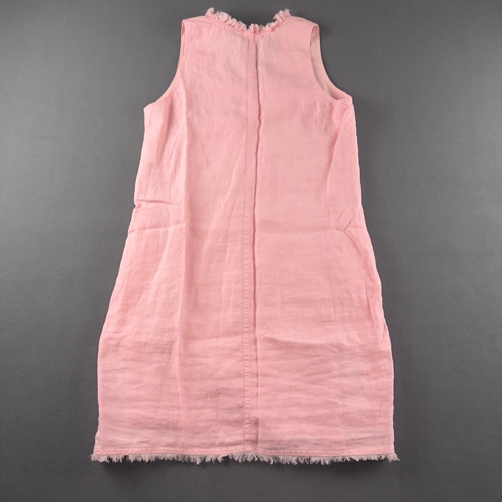 Tommy Bahama Two Palms Ruffle Shift Dress Pink Linen SW621161 Womens XS - Picture 11 of 11